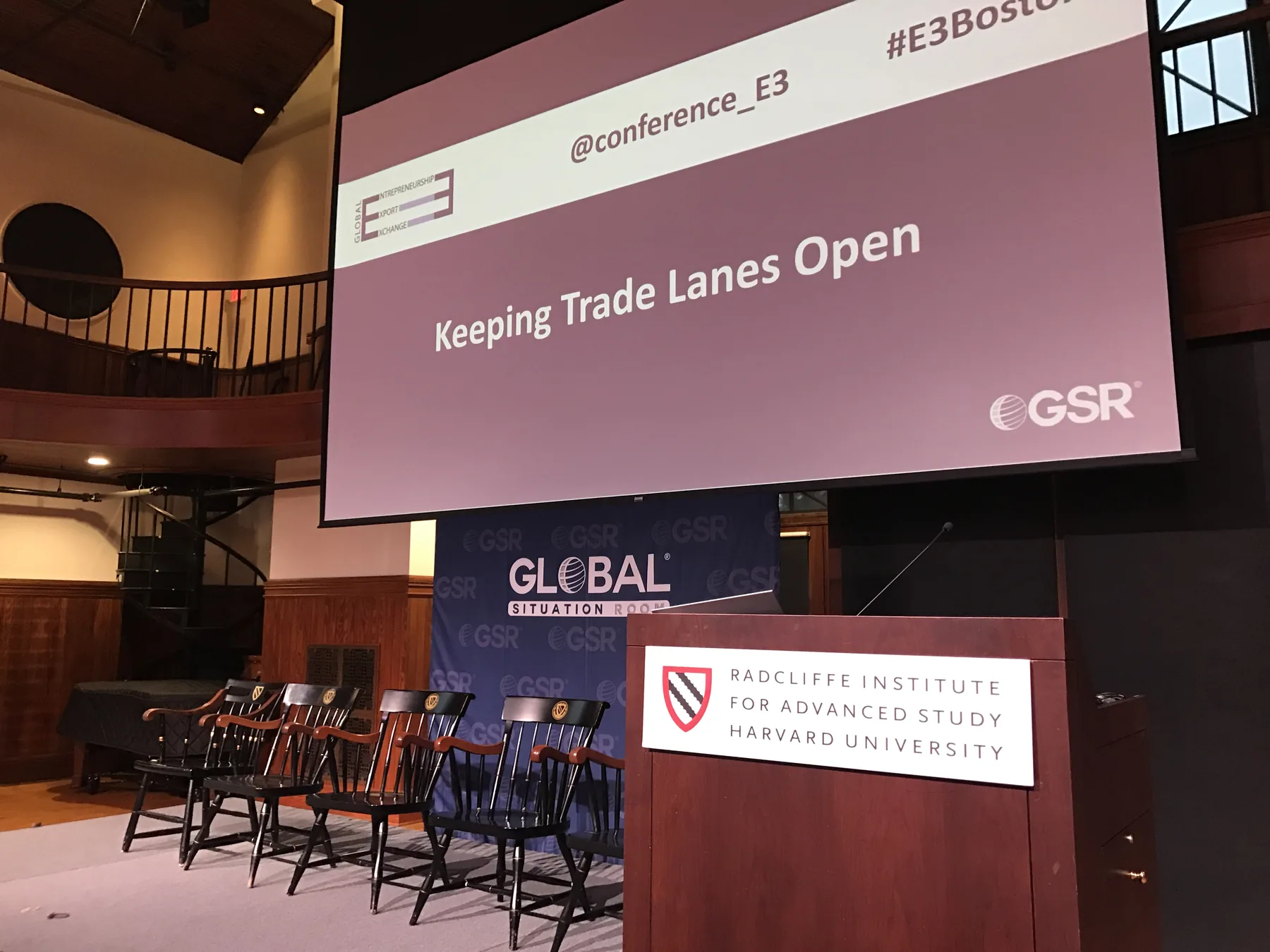 Keeping Trade Lanes Open at Harvard’s Radcliffe Institute