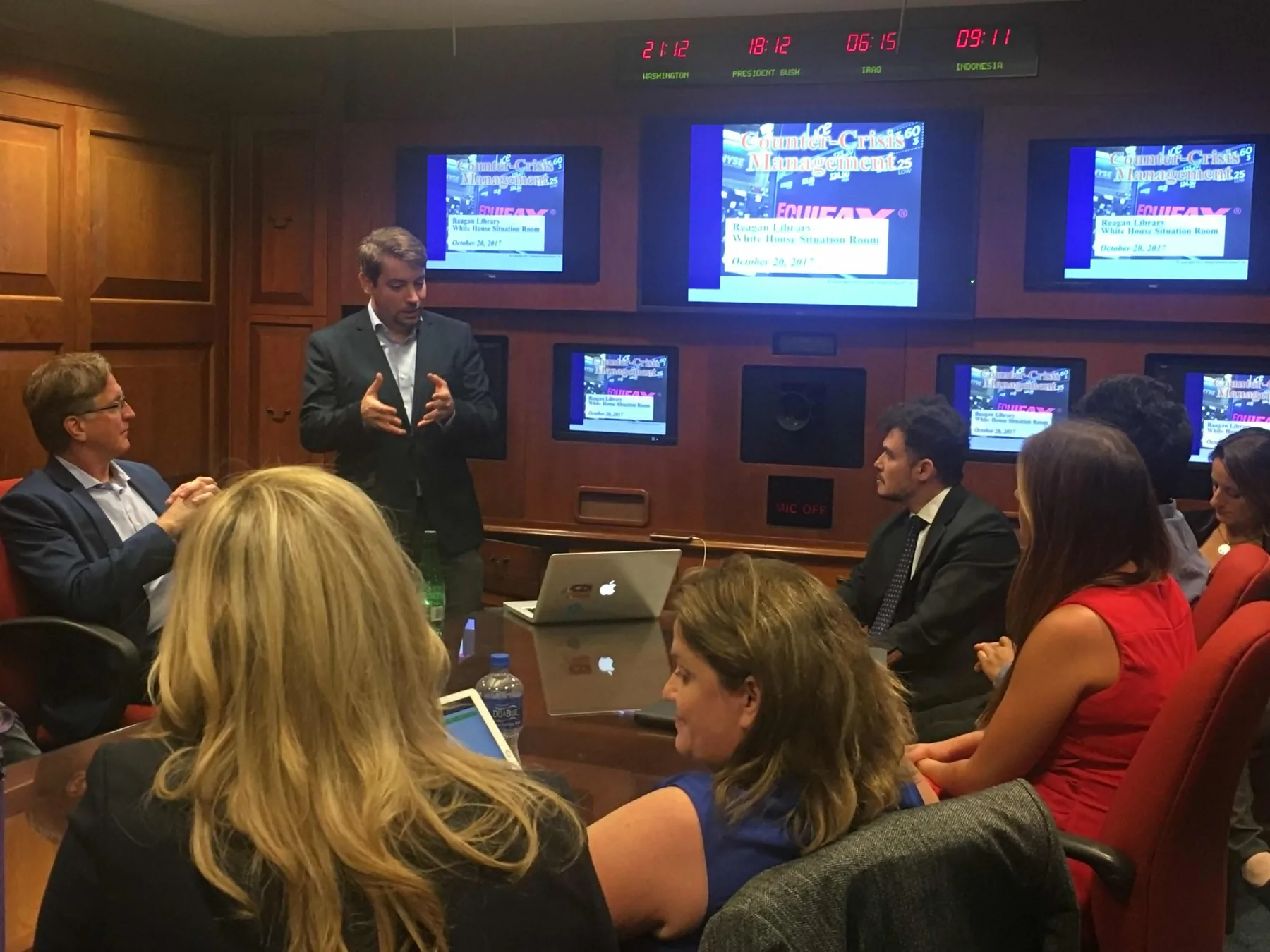 A crisis simulation at the Reagan Library