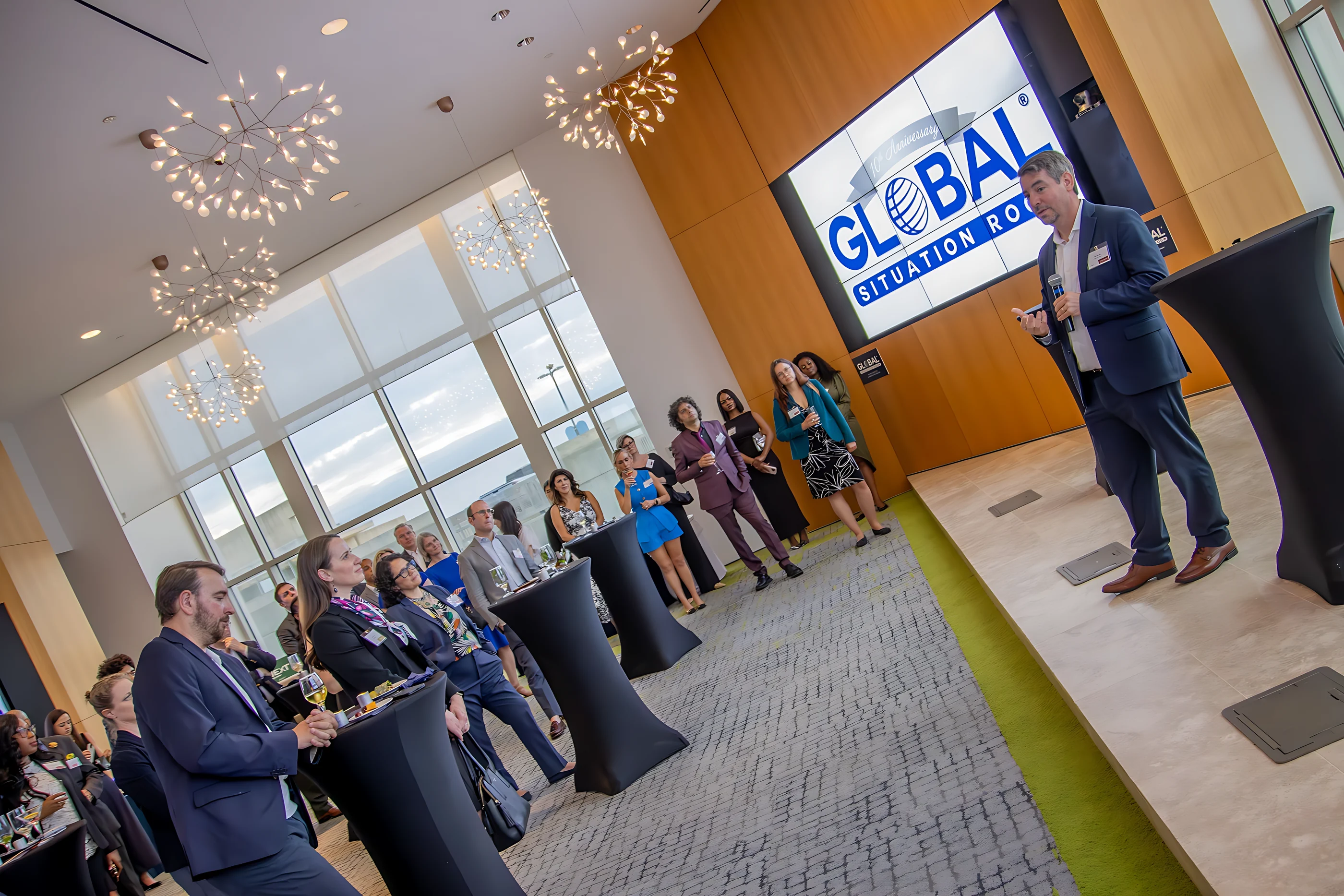 The Global Situation Room team briefing clients at the Reputation Risk Index launch