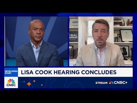 Brett Bruen on CNBC: Lisa Cook will need to win in the court of public opinion